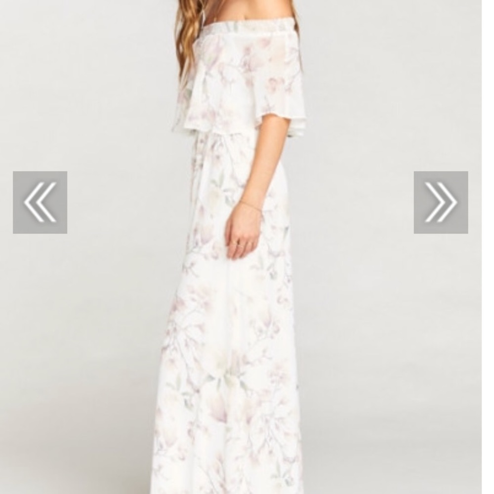 Floral off the shoulder dress